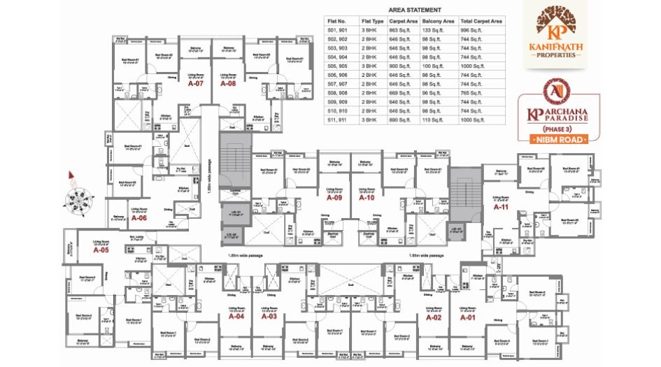 KP-Archana-paradise-phase-3-Typical-floor-plan